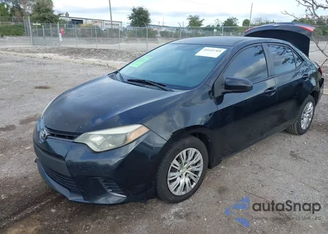 2015 Toyota Corolla Le z USA, uszkodzony, nr VIN 2T1BURHE6FC453944
